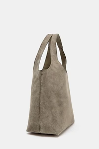 LEATHER MINI SHOPPER BAG