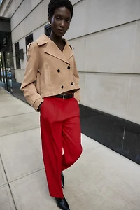 PANTALON DROIT CEINTURÉ