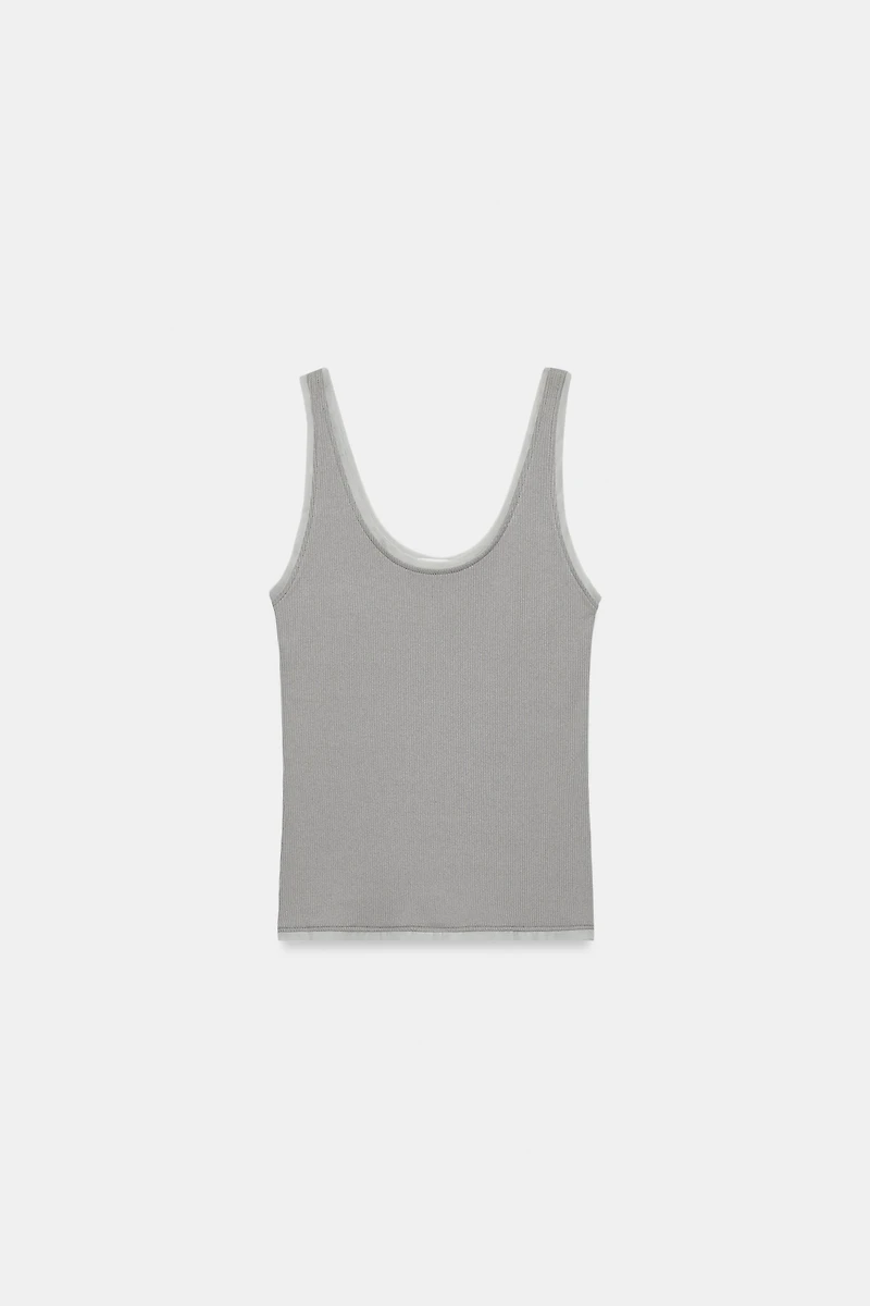 HAUT EN MATIÈRES VARIÉES À BRETELLES