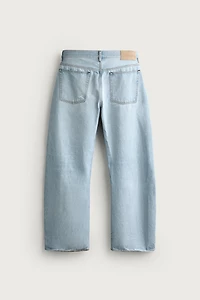 RIPPED BARREL FIT JEANS