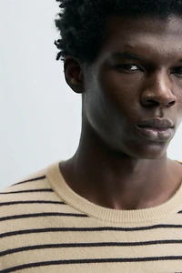 WOOL - CASHMERE STRIPED JUMPER