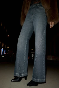 Z1975 MID-RISE FLARE BUTTONED JEANS