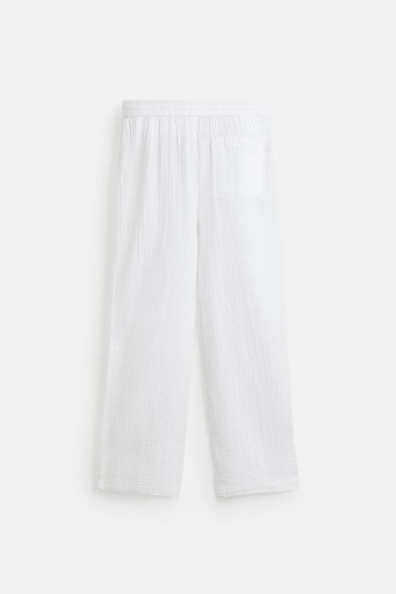 CRINKLED EFFECT PANTS