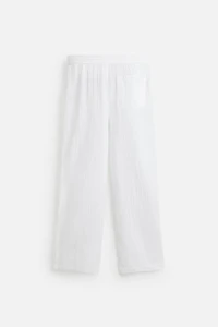 CRINKLED EFFECT PANTS