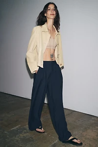 PANTALON FLUIDE PLIS ZW COLLECTION