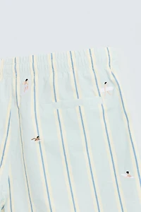EMBROIDERED MID-LENGTH SWIMSUIT