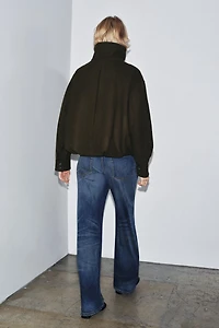 BLOUSON BOMBER MINIMAL AVEC LAINE ZW COLLECTION