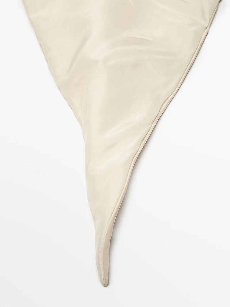 Quilted 100% silk bandana