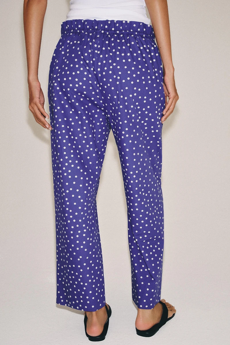 ZW COLLECTION POLKA DOT PRINT PANTS