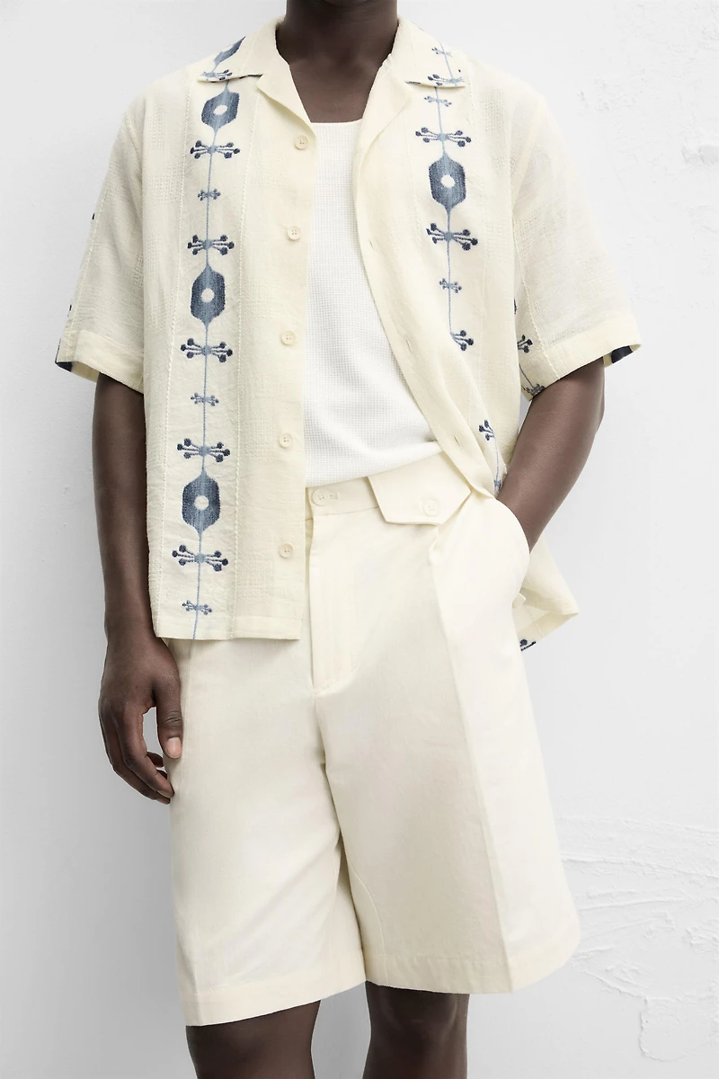 CONTRAST JACQUARD SHIRT
