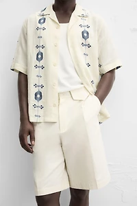 CONTRAST JACQUARD SHIRT