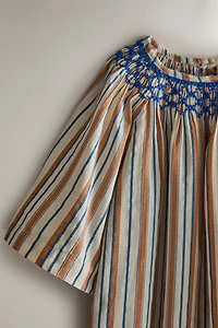 ROBE DE PLAGE ENFANT À RAYURES