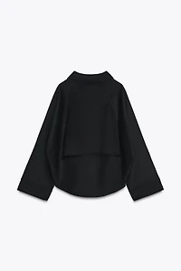 WOOL BLEND ZIP JACKET ZW COLLECTION