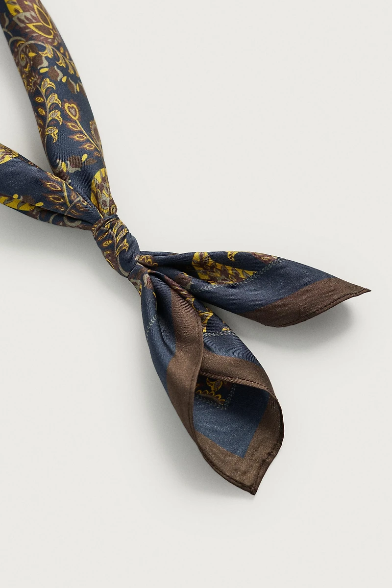 100% SILK PAISLEY BANDANA