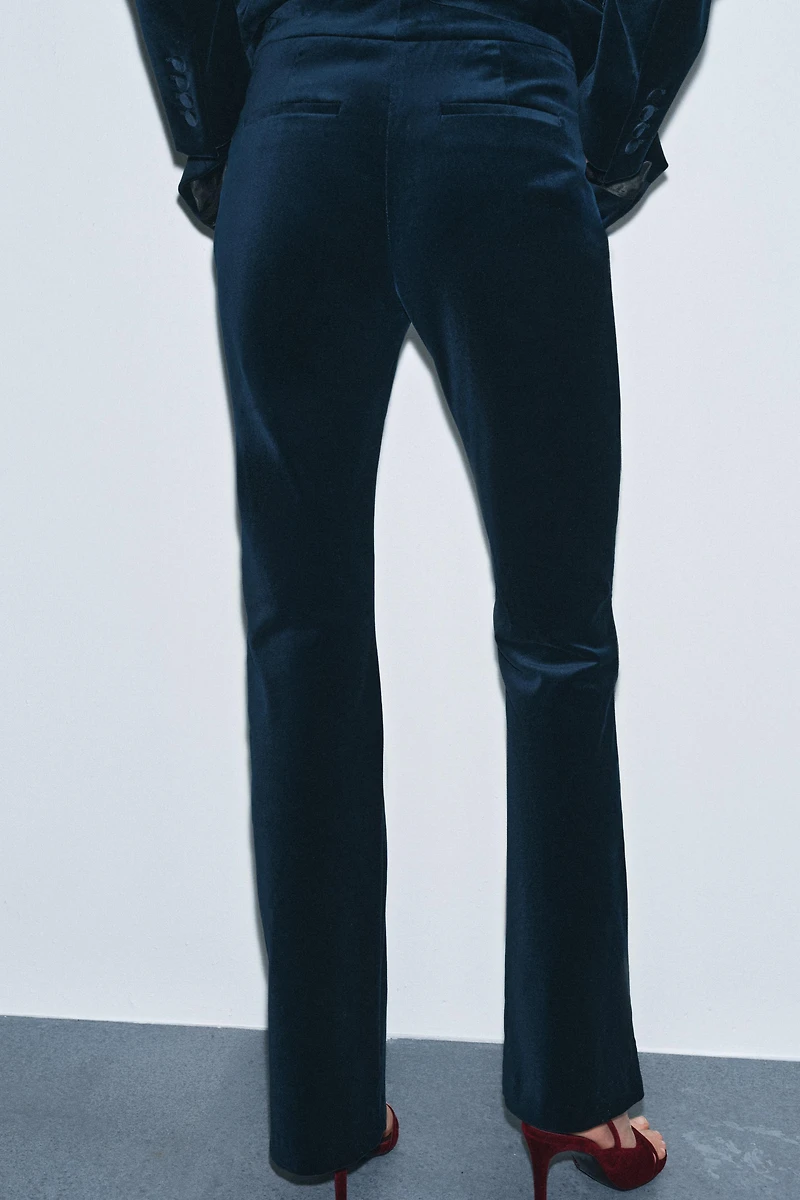 FLARE VELVET PANTS ZW COLLECTION