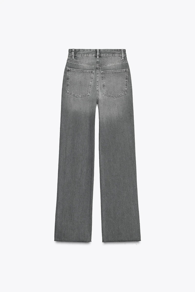 TRF HIGH WAIST WIDE LEG FULL LENGTH JEANS