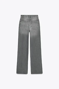 TRF HIGH WAIST WIDE LEG FULL LENGTH JEANS