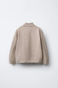 MOCK NECK KNIT SWEATER