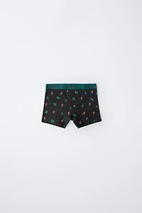 6-14 ANS/ LOT DE TROIS BOXERS PÈRE NOËL ET BONHOMME NEIGE