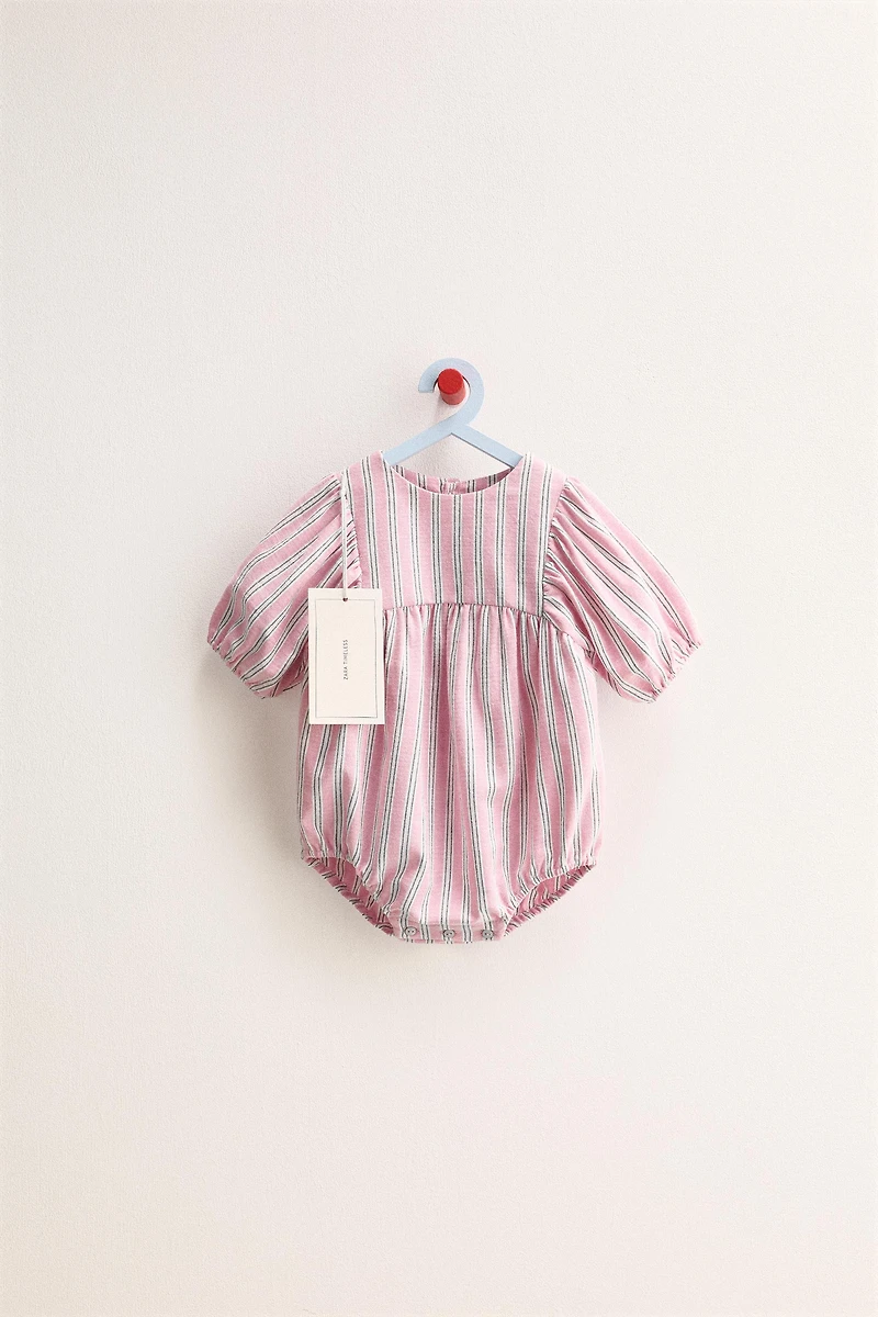 ZARA TIMELESS - STRIPED ROMPER