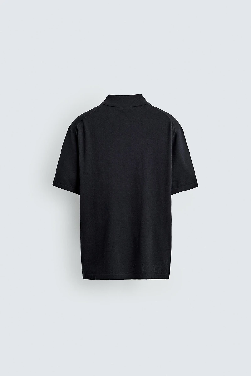 REGULAR FIT COTTON BLEND KNIT POLO
