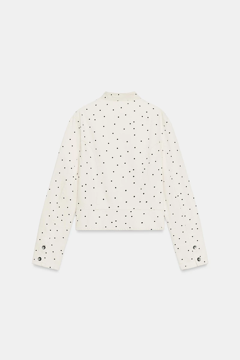 POLKA DOT FITTED JACKET