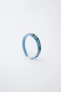 BEADED FLOWERS HEADBAND