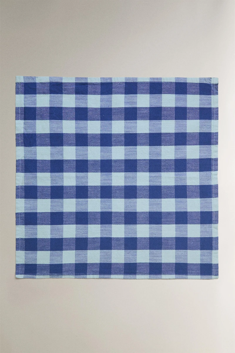 CHECKERED NAPKINS (PACK OF 2)