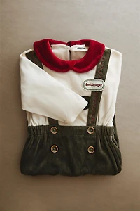 CHRISTMAS ELF BABY ROMPER