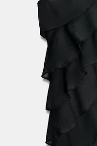 ASYMMETRICAL RUFFLE TOP