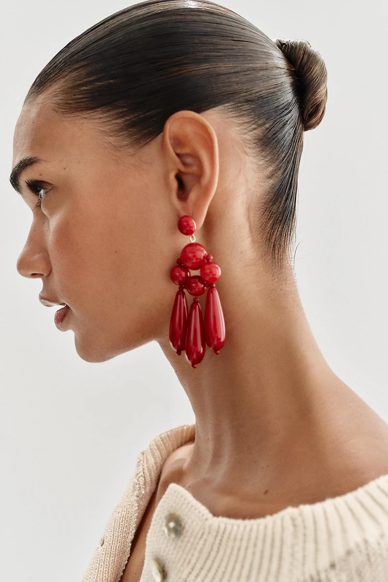 MULTI-PIECE BUTTON EARRINGS