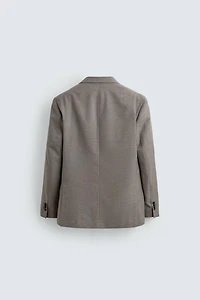 BLAZER REGULAR FIT COSTUME STRUCTURÉ