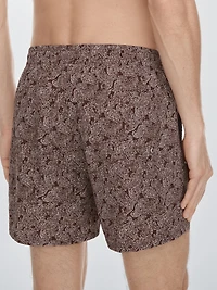 Short de bain imprimé paisley
