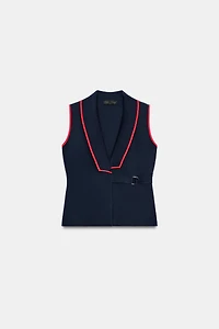 BUCKLE DOUBLE BREASTED VEST