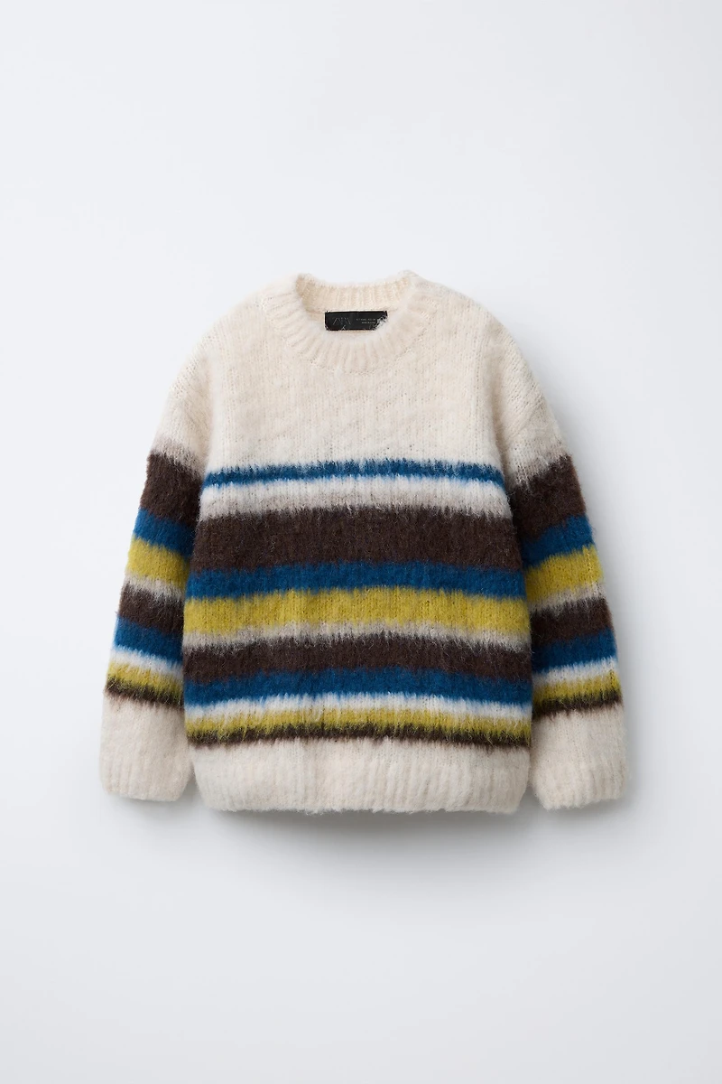 STRIPED KNIT JUMPER