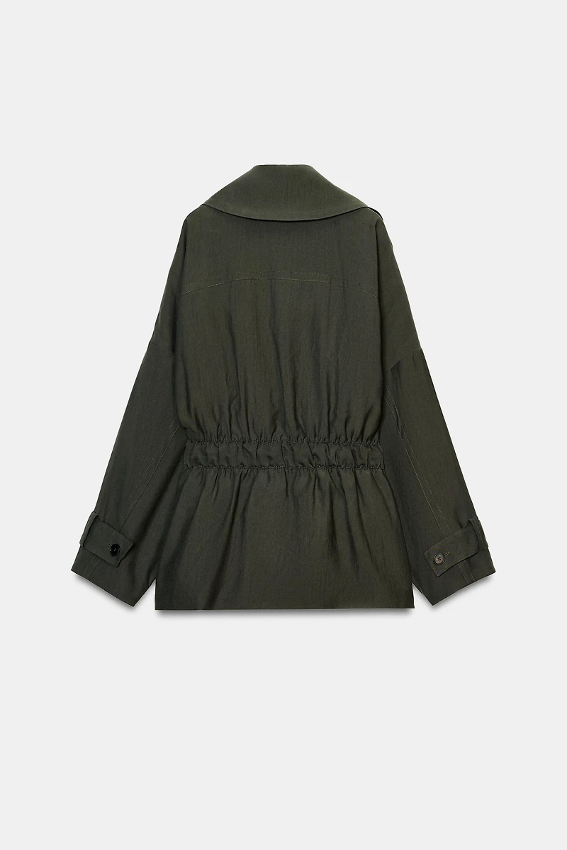 SHORT FLOWY TRENCH COAT ZW COLLECTION