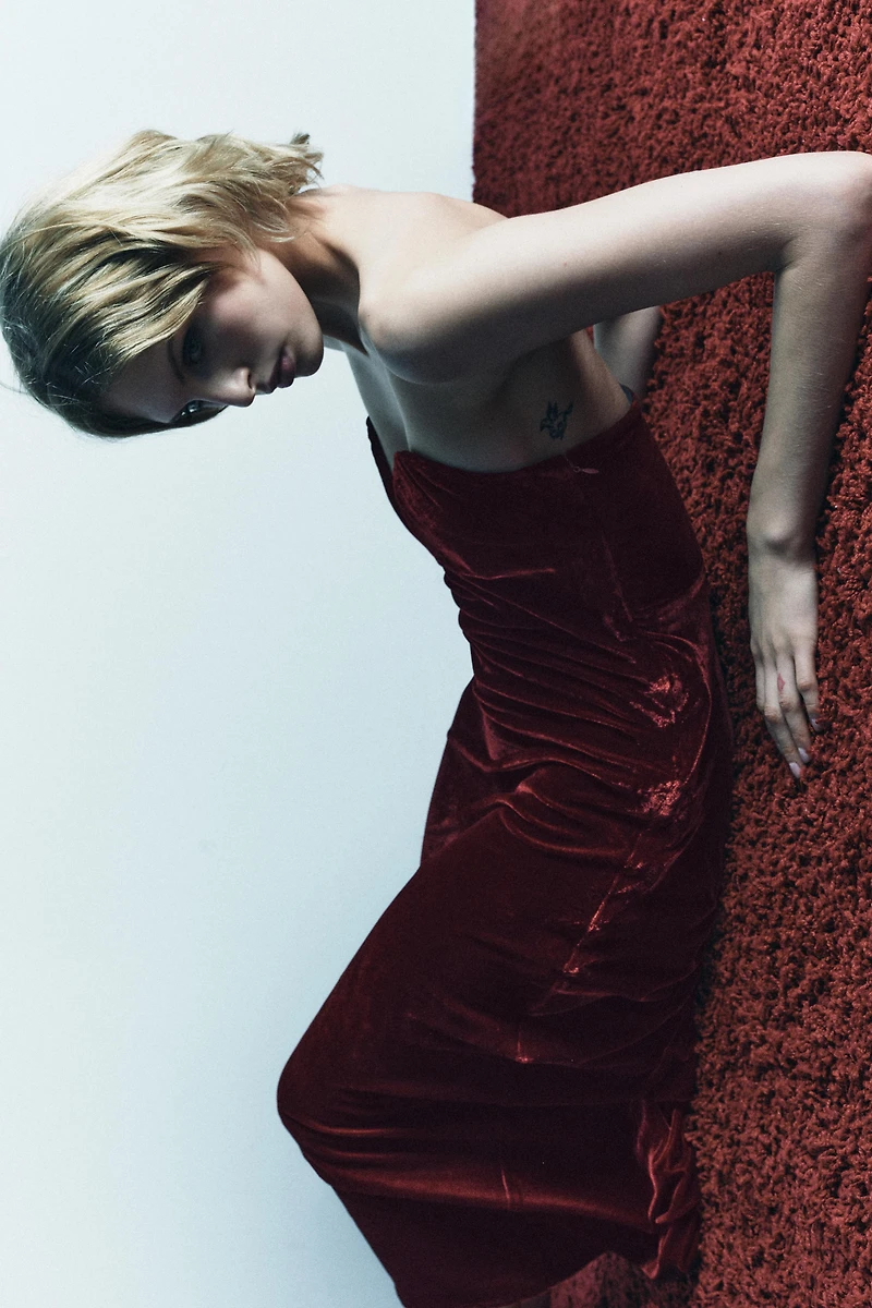 ROBE EN VELOURS BUSTIER LIMITED EDITION