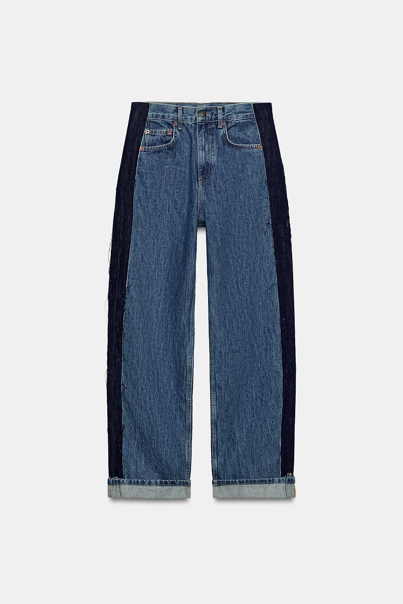 ZW COLLECTION MID-RISE ROLLED UP JEANS
