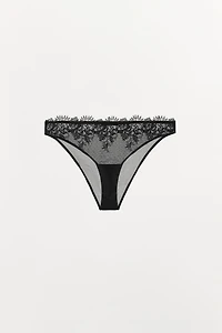 DOTTED MESH LACE PANTIES