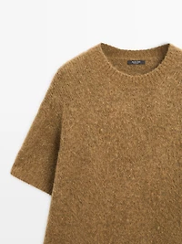 Oversize alpaca and wool knit sweater
