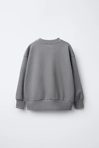 TEXT PRINT SWEATSHIRT AND JOGGER PANTS SET