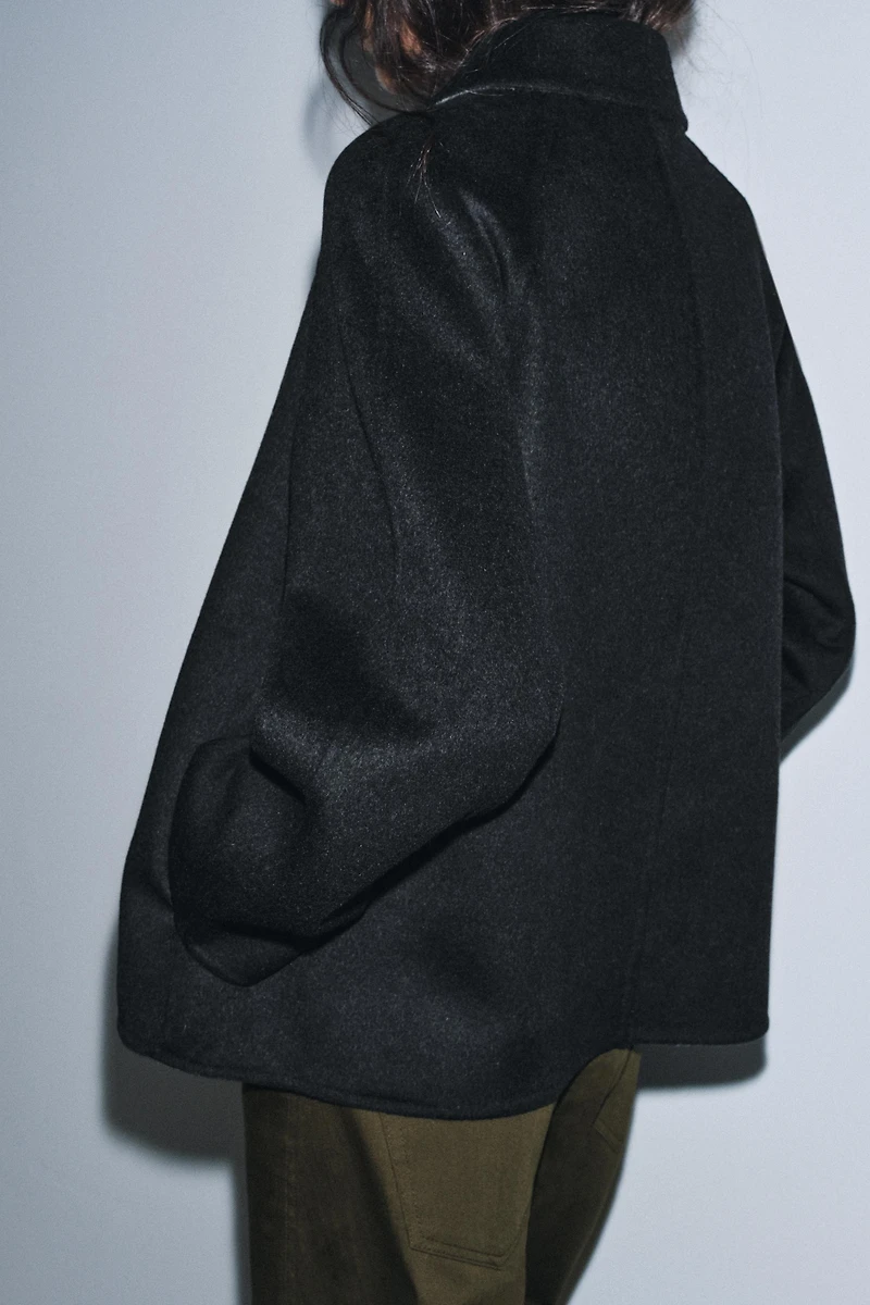 WOOL BLEND JACKET ZW COLLECTION