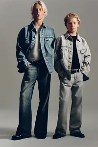 RAW HEM FLARE JEANS