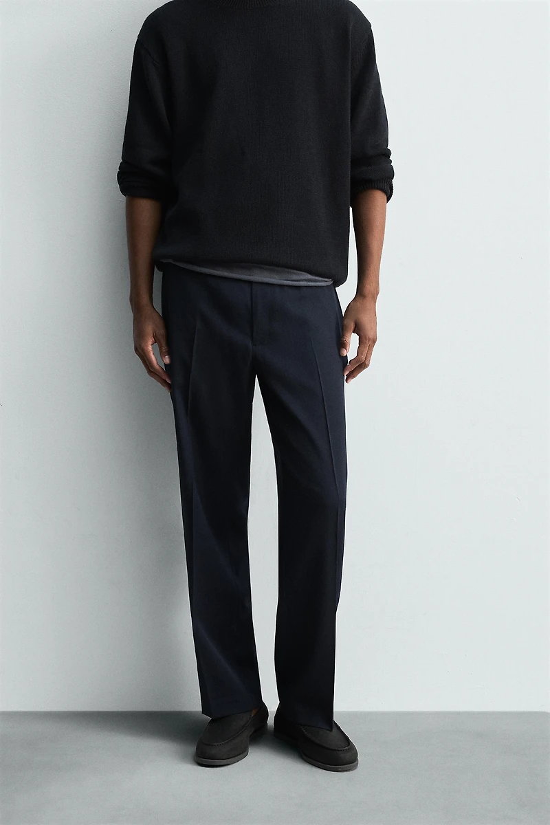 PANTALON REGULAR FIT 100 % LAINE