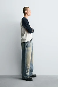 NFL MIAMI DOLPHINS EMBROIDERED RELAXED FIT JEANS