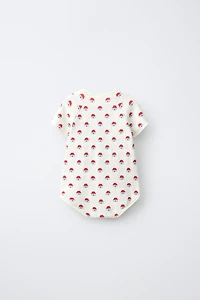 LITTLE HOUSES JACQUARD KNIT ROMPER