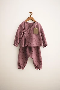 ZARA TIMELESS - ENSEMBLE TEXTURE FLEURS