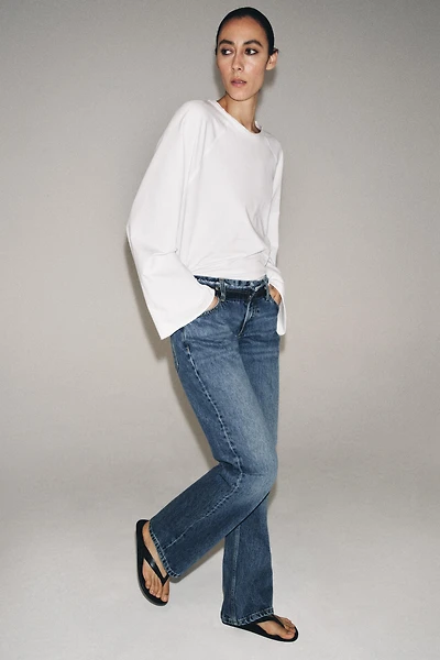 JEAN ZW COLLECTION DROIT TAILLE BASSE