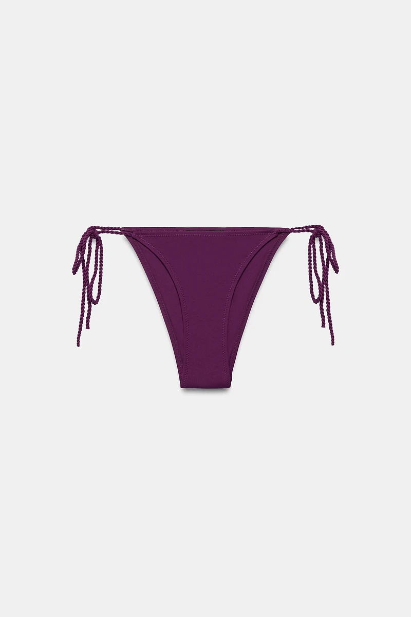 LACE-UP STRAP BIKINI BOTTOMS