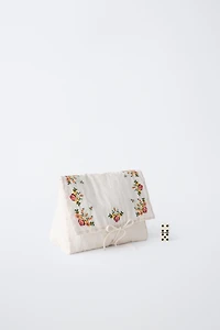 EMBROIDERED TOILETRY BAG
